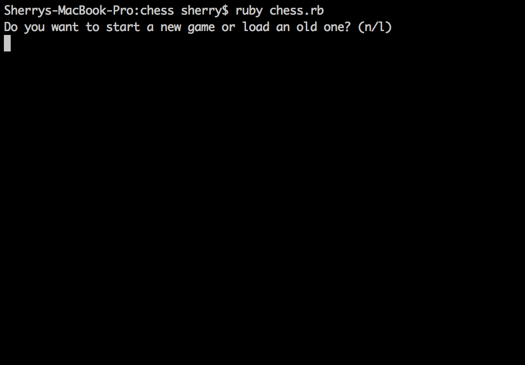 $ ruby chess.rb